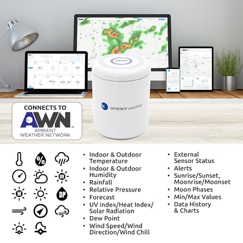 Ambient Weather WS-5000-IP3 Ultrasonic Professional Smart Weather Station - style: IP Module + Ultrasonic