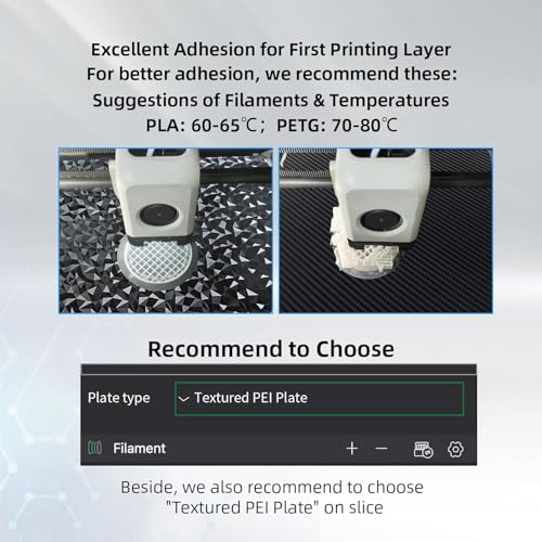 Black Spring Steel PEO & PET Dual-Sided Smooth Build Plate for Bambu Lab X1C/X1E/P1S/P1P/A1/P2S, 257x257 mm Flexible Magnetic Heated Bed, 3D Printer Accessories - color: Diamond PEO+Carbon Fiber PET
