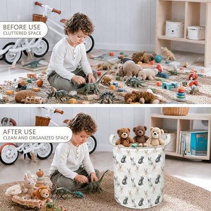 French Bulldog Dog Laundry Basket, French Bulldog Gifts Collapsible Laundry Hamper with Handles, Dog Clothes Toy Storage Bins Containers Basket for Bathroom Bedroom - color: French Bulldog