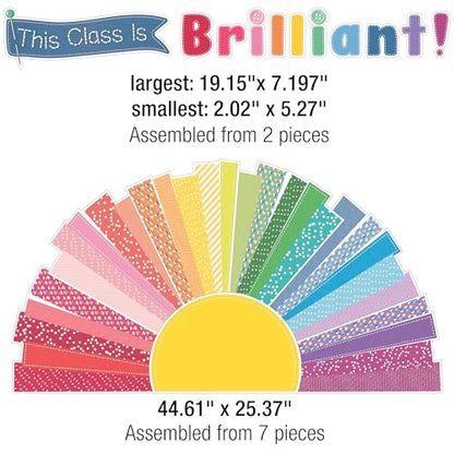 Carson Dellosa Crafty Welcome Sun Motivational Bulletin Board Set, 69-PC - color: Welcome Sun