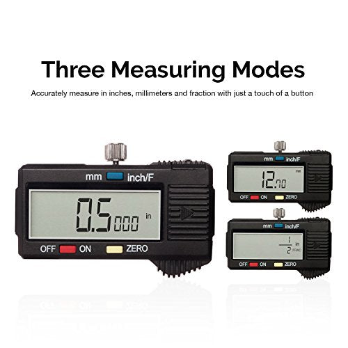 NEIKO 01408A 8” Electronic Digital Caliper Extra Large Display | 0-8 Inches | Inch/Fractions/Millimeter Conversion | Polished Stainless Steel - size: 8 Inch, style: Stainless Steel