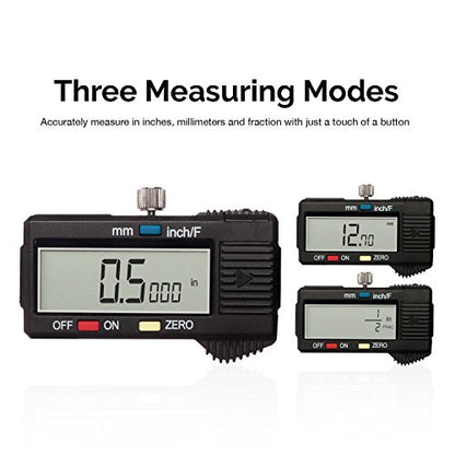 NEIKO 01409A 12” Electronic Digital Caliper | Extra Large Display | 0-12 Inches | Inch/Fractions/Millimeter Conversion | Polished Stainless Steel - size: 12 Inch, style: Stainless Steel