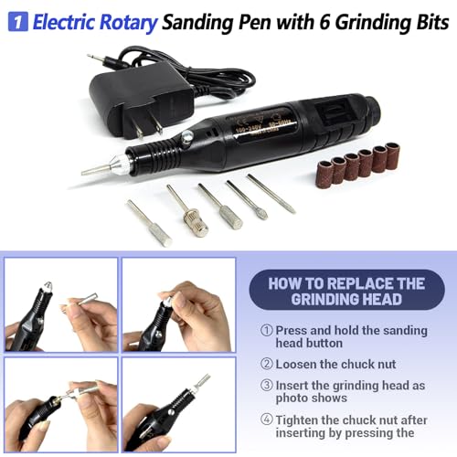 262 Pcs 3D Printer Tool Set w/Bag, Nozzle Kit & Mini Electric Grinder