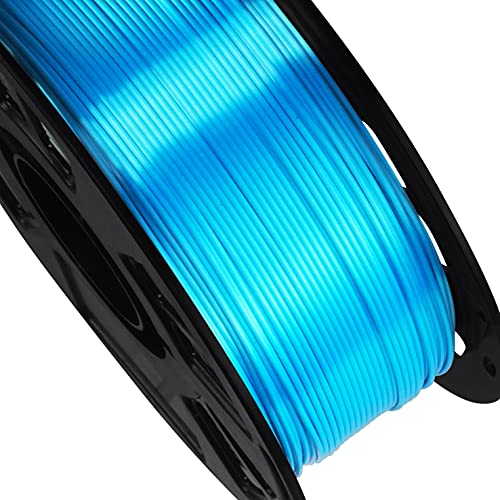 BBLIFE Silk PLA Filament, Peacock Blue 1.75mm PLA 3D Printer Filament - color: Acid Blue