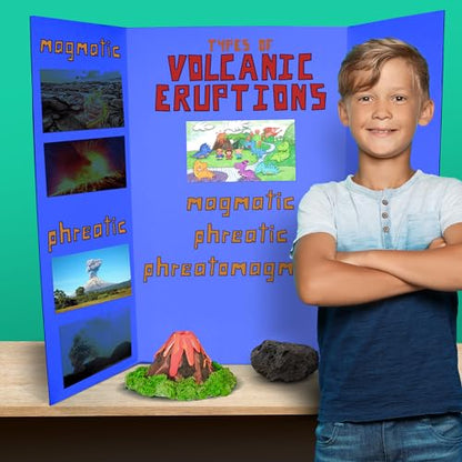 Flipside Products 36” x 48” Project Boards for Presentations, Science Fair, School Projects, Event Displays and Trifold Picture Board, Proudly Made in USA - Blue - 10 Pack - color: Blue, size: 10 Pack