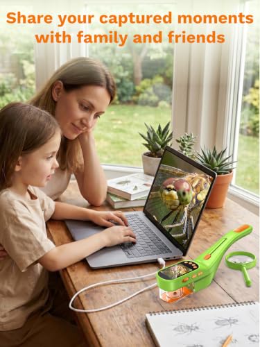 Bug Catcher for Kids with Microscope, Bug Catching Kit-Emerald Green - color: Emerald green