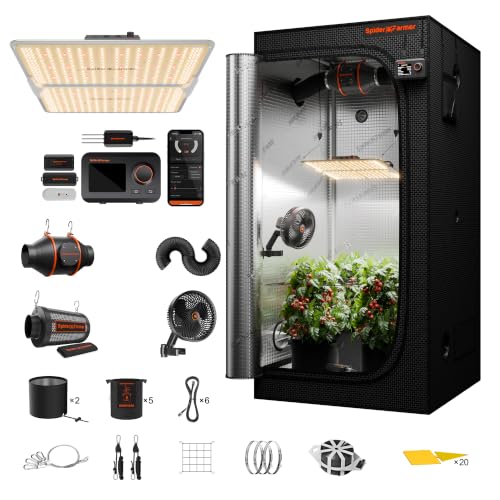 Spider Farmer 3×3ft SF2000PRO 200W Indoor Grow Tent Kit with GGS Controller - size: 36"x36"x71"-GGS Controller