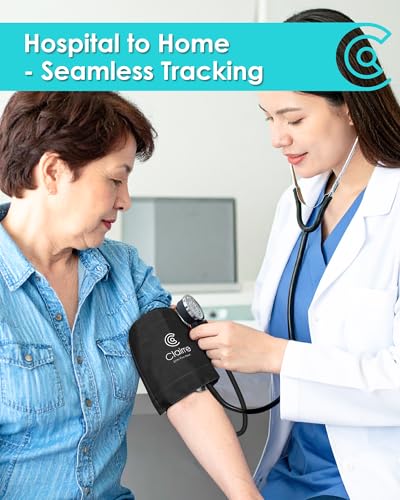 Manual Blood Pressure Cuff for Home Medical BP Monitoring, Black - color: Black, style: Without Stethoscope