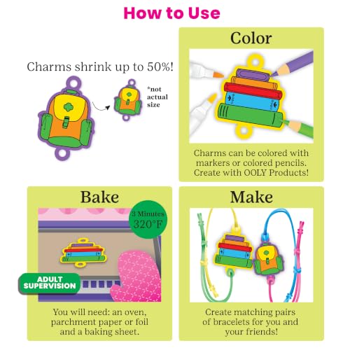 Ooly DIY Shrink Art Bracelet Kit, 30 Pc - Girl Scouts Officially Licensed - color: Girl Scouts Bracelet Kit