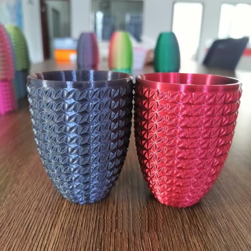 CC3D Silk Dual Color Black Red PLA Filament 1.75mm 1KG 3D Printer Filament 2 Color Coextrusion Shiny Metallic Filament 3D Printing Material Bicolor PLA Black Red - color: Silk Black/Red