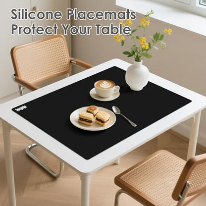 Extra Large Silicone Mat for Resin 36.2" x 24" 2MM Thick Silicone Craft Mat - color: Black, size: 36.2" x 24"
