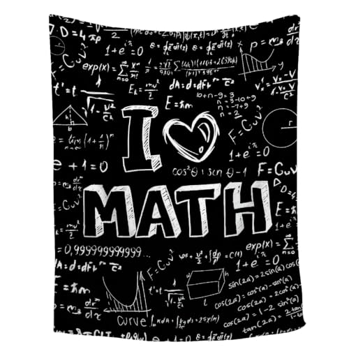 FUNBIRD Math Blanket Math Teacher Gift Appreciation Gifts for Math Lovers - color: Math1, size: 40"x50"-Kids/Throw Size
