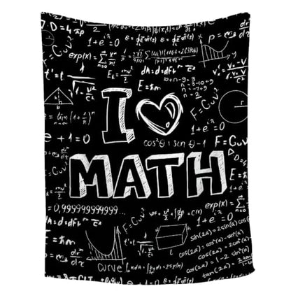 FUNBIRD Math Blanket Math Teacher Gift Appreciation Gifts for Math Lovers - color: Math1, size: 40"x50"-Kids/Throw Size