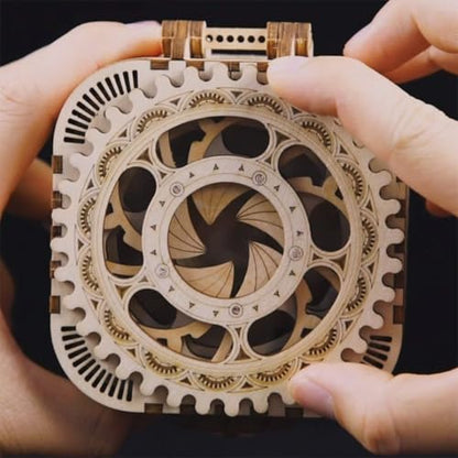 ROKR 3D Wooden Puzzle Mechanical Treasure Box Model DIY Brain Teaser Projects for Adult Age 14+ Birthday Gift Educational Toys Wooden Puzzles for Adults