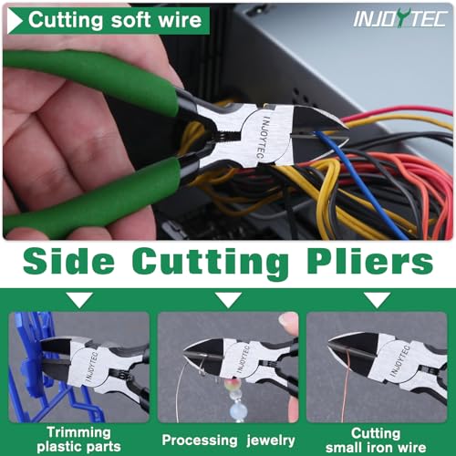 Mini Wire Flush Cutters 5 Inch Wire Cutters Diagonal Cutters - size: 5"
