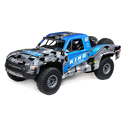 Losi RC Truck 1/6 Super Baja Rey 2.0 4WD Brushless Desert Truck RTR (Battery and Charger Not Included), King Shocks, LOS05021T2, Blue - style: King Shocks