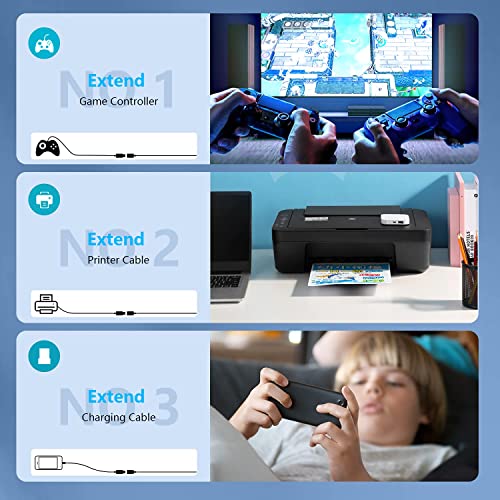 USB Extension Cable 6.6FT - USB3.0 Extender Male to Female - size: 6.6FT