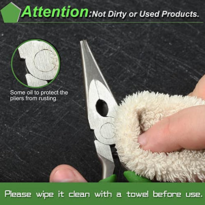 SPEEDWOX 5 Inch Long Nose Pliers with Cutter and Chain Nose Pliers for Jewelry Making - style: Long Nose Pliers Smooth Jaw