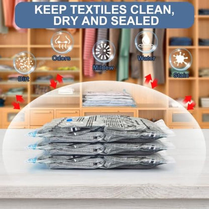 BoxLegend Vacuum Storage Bags with Electric Pump 30 Combo (8XL, 8L, 4M, 4S, 4XS, 2XXS) Heavy-Duty Thickened Vacuum Seal Bags for Clothing Space Saving for Closet & Travel Pillow Comforters Bedding - size: 30 Combo - Electric Pump
