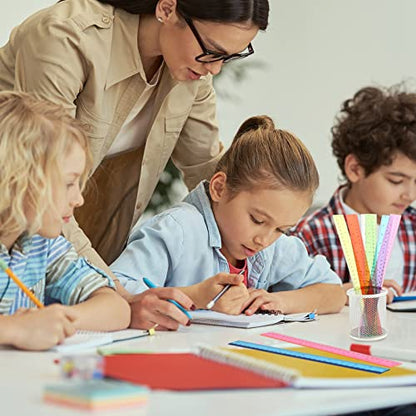 Fumete 300 Pack 12 Inch Plastic Rulers Bulk for Classroom Back to School