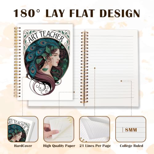Qabliqo Art Teacher Gifts for Women Spiral Notebook Journal - color: Art Teacher 3