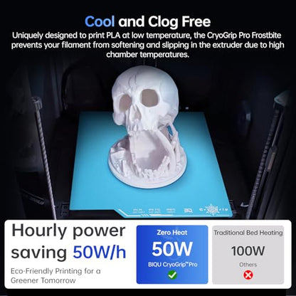 BIQU CryoGrip Pro Frostbite Cold Build Plate for Centauri Carbon/CC 2 - color: Frostbite-Blue, size: 260*286.5MM, style: Frostbite