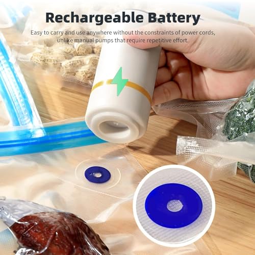 Electric Auto Pump, Cordless Mini Air Pump for 3D Printer Filament Storage Bag, Rechargeable Automatic Vacuum Pumps, Great for Keep Filament Dry, Easy to Use