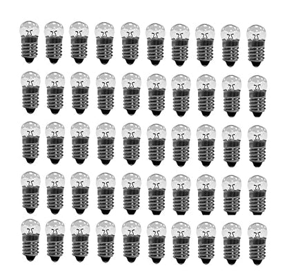 10x E10 Miniature Screw Base Light Bulbs 2.5V Flashlight Lamp Mini Light Bulbs (2.5, Volts)