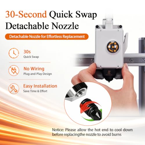 4‑Pack 0.4mm A1 Hotend for Bambu Lab A1/A1 Mini/A2L Nozzle Kit - size: 4pk 0.4mm