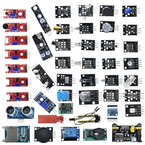 45 in 1 Sensors Modules 16 Kinds Starter Kit, Better Than 37 in 1 DIY UNO R3(45 in 1 kit) - color: 45 in 1 Kit