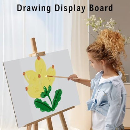 HAUTOCO 12 Pcs Trifold Poster Board 26 x 15.74'' Medium Presentation Boards - color: White, size: 26 x 15.74''