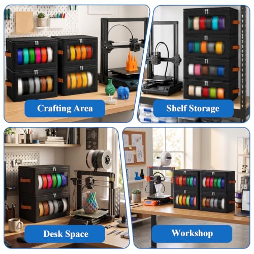3D Printer Filament Storage Box - 4pcs Reusable Filament Container