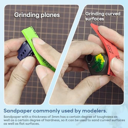 stedi Sanding Sponge 30PCS 3mm Sponge Sandpaper #400#600#800 - style: 3mm Sanding Sponge Strips#400 to #800(30PCS)