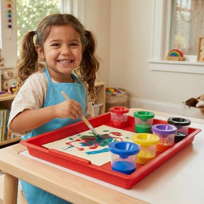 Constructive Playthings Messy Trays for Paint, Water and Sand Toys