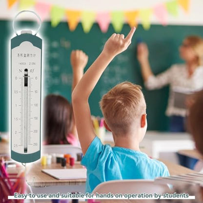4Pcs Spring Scales for Science Classroom, Professional High Accuracy Bar Portable Spring Dynamometer for Student Physics Experiment Teaching Demonstration (2.5N) - size: 2.5N