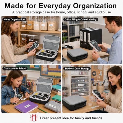 PAIYULE Label Maker Case for DYMO LabelManager 160/280, Gray - color: gray