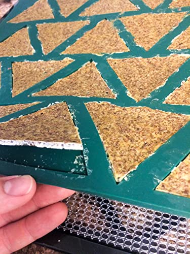 Triangle Chip Silicone Sheet Mold Compatible With Cosori Dehydrator Bright Kitchen Re-Usable Non-Stick Mat - size: Triangle Chips Sheet