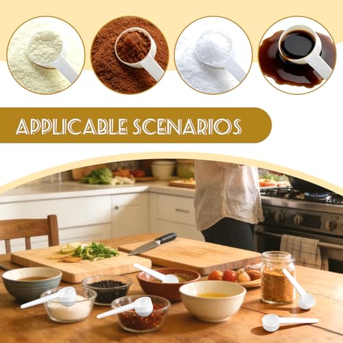 Twdrer 40-Piece 15ml Measuring Spoons, Long Handle, Disposable Plastic