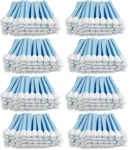 Foam Printer Cleaning Swabs Sticks - BIHYM Square Lint-Free Foam Tip Swab for Camera, Inkjet Printer, Painting, Optics Lens Equipment (200PCS) (Pack of 4) - size: 200PCS (Pack of 4)