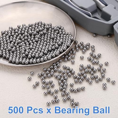 uxcell 500Pcs 5.953mm Bearing Balls,Solid Carbon Steel G1000 Precision Ball - size: 5.953mm