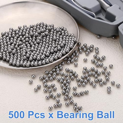 uxcell 500Pcs 5.953mm Bearing Balls,Solid Carbon Steel G1000 Precision Ball - size: 5.953mm
