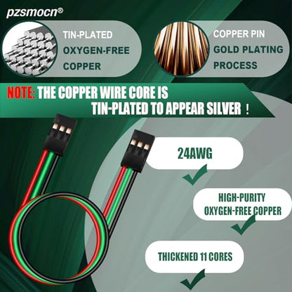 15 Sets / 75 Pcs for Dupont 2.54mm 3-Pin Connector Kit 24AWG 20cm - size: 3-Pin, style: Female to Female