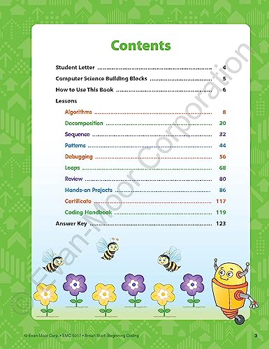 Evan-Moor Smart Start Beginning Coding, Grade PreK, Activity Workbook, Includes Stickers and Audio Read Along, Basic Skills, Critical Thinking, ... Beginning Coding Stories and Activities)