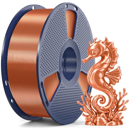 SUNLU Silk 2.0 PLA 3D Printer Filament, 1KG, Copper Red - color: 1kg Copper Red