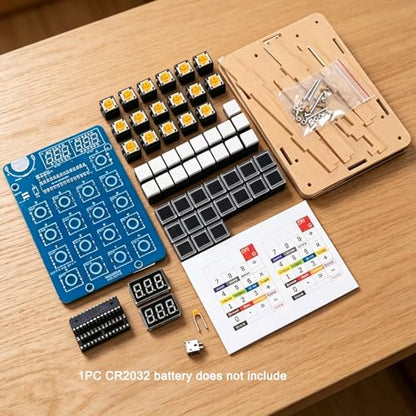 Soldering Practice Kit Electronic Calculator Electronic Kits 6 Digits Desk Calculator Resistor Resistance Reader DIY Kit Soldering Projects for Soldering Practice