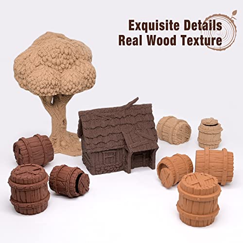 OVV3D Wood PLA 3D Printer Filament Bundle,Over 30% Real Wood Fiber,PLA 1.75 - color: Wood Color