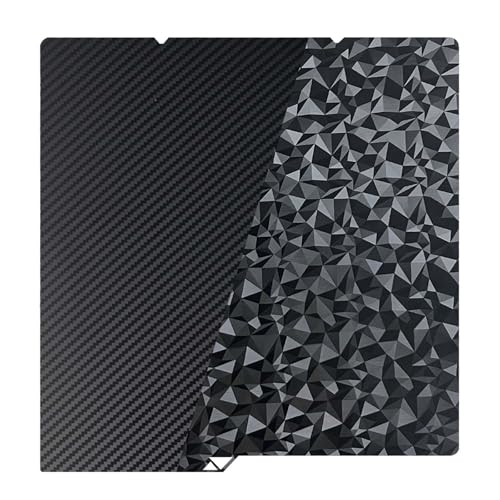 IdeaFormer-3D Kobra S1 X Build Plate 264x276mm, Flexible PEO PET Spring Steel Bed Plate for Anycubic Kobra S1/Kobra X Combo 3D Printer Platform - color: PEO PET (Diamond+Carbon Fiber)