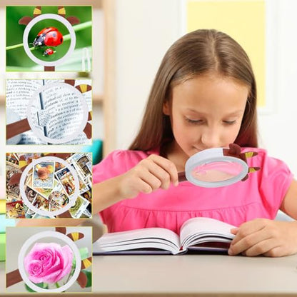 Rongon 10X Kids Magnifying Glass Handheld Magnifier (Mavericks Style) - color: Mavericks Style 1pcs