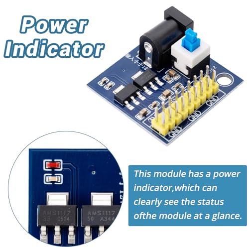 5-Pack DC-DC Power Module, 12V to 3.3V/5V Triple Output