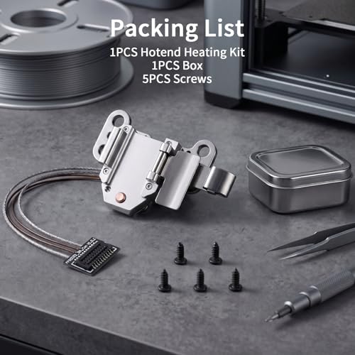 AD5X Hotend Heating Assembly Kit,Heat Insulation Block with Heater Cartridge